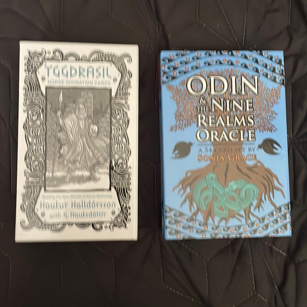 Lot of 2 Norse divination Oracle decks. Like new condition.